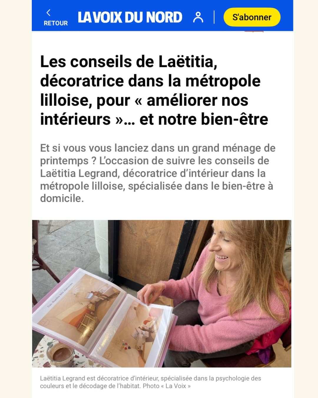 La Voix du Nord article LaetiDécore